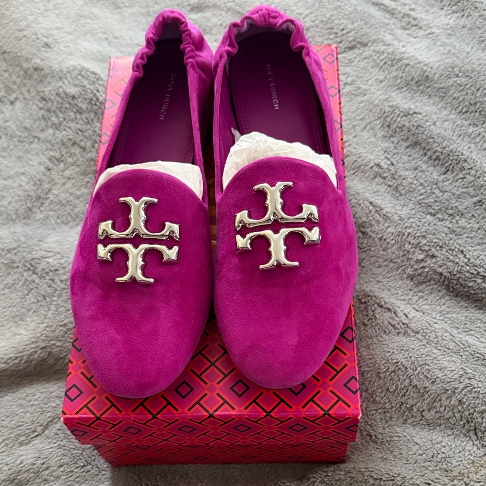 Tory Burch Eleanor Loafer Suede, size 10
